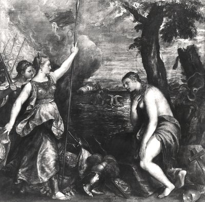 Religion Succoured by Spain by Tiziano Vecelli
